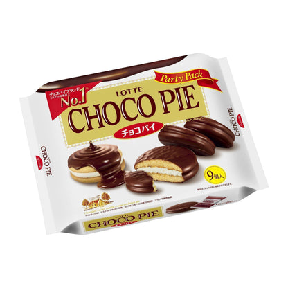 LOTTE CHOCO PIE Snack Cake Party Pack - 9 Pieces -
